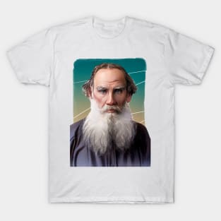 Russian writer Leo Tolstoy illustration T-Shirt